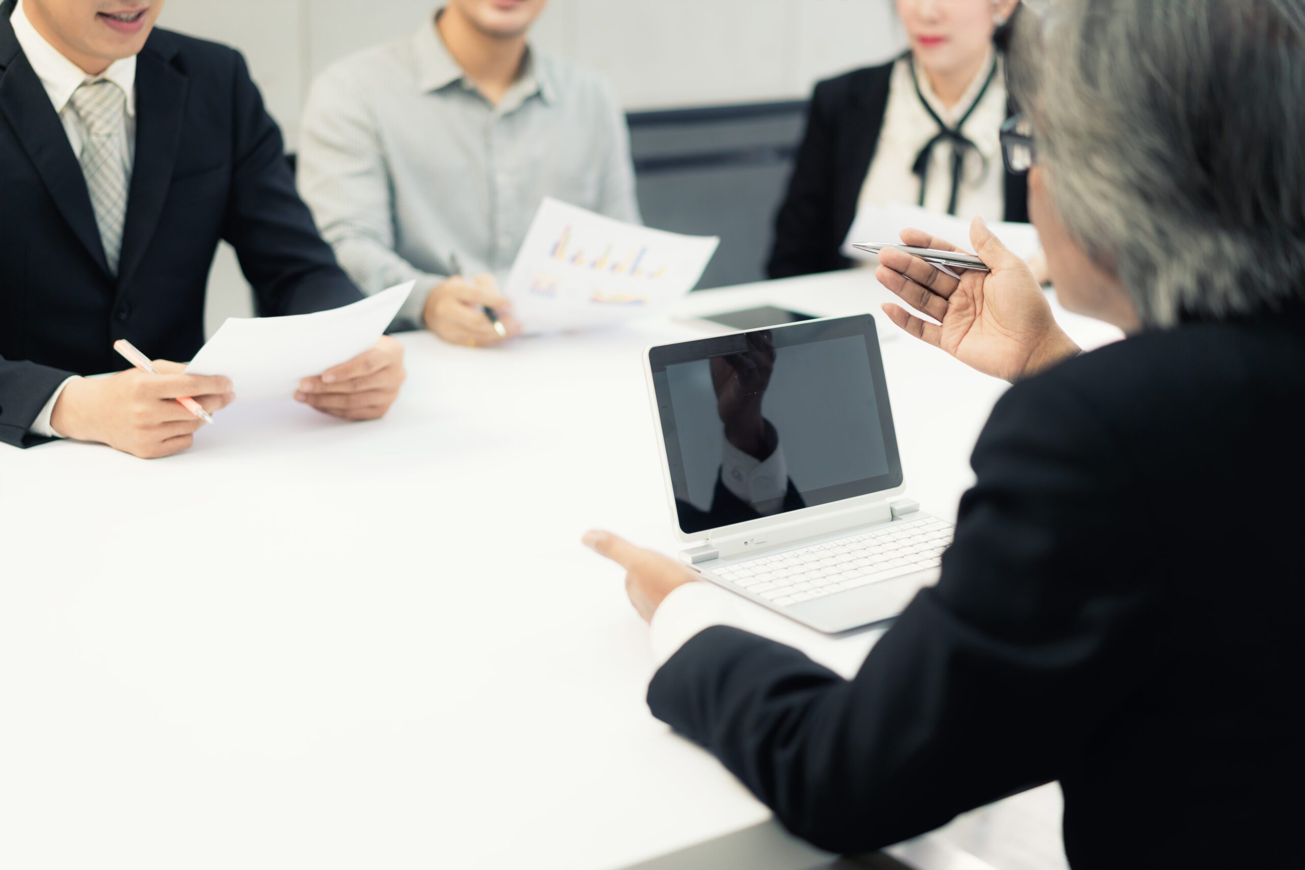 photo professional investor working new startup business project scaled